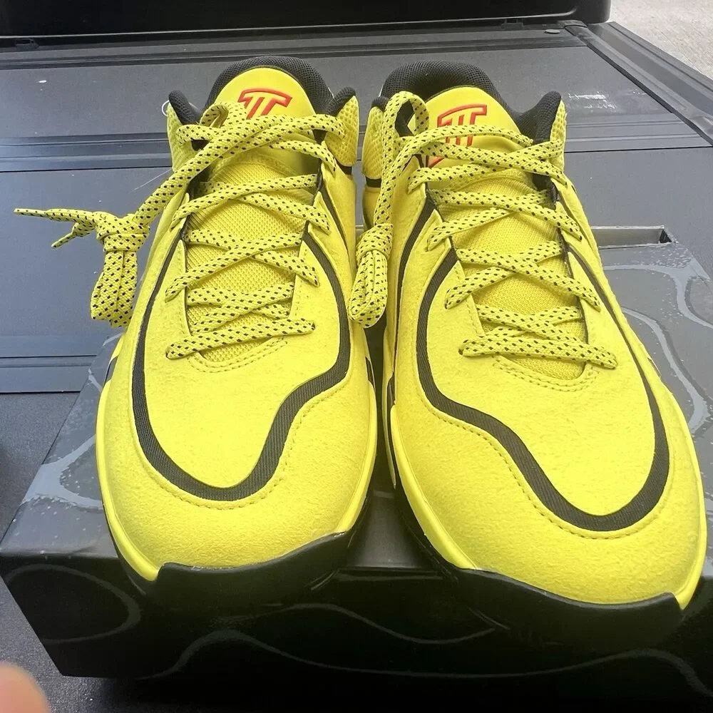 Nike Jordan Tatum 4 'Bruce Lee' Yellow Black HQ4614-700 Men's Size 11 Shoes